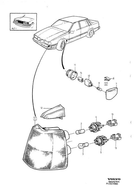 Turn indicators marker lamps