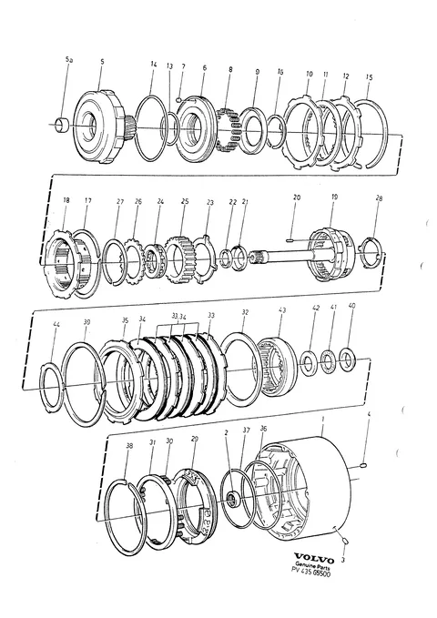 Automatic gearbox planet gear housing overdrive