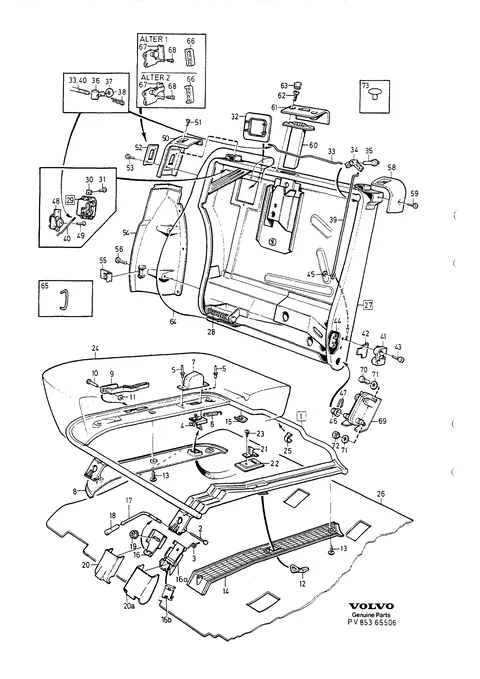 Rear seat right