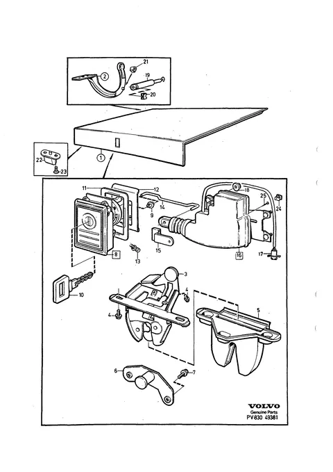 Boot lid components