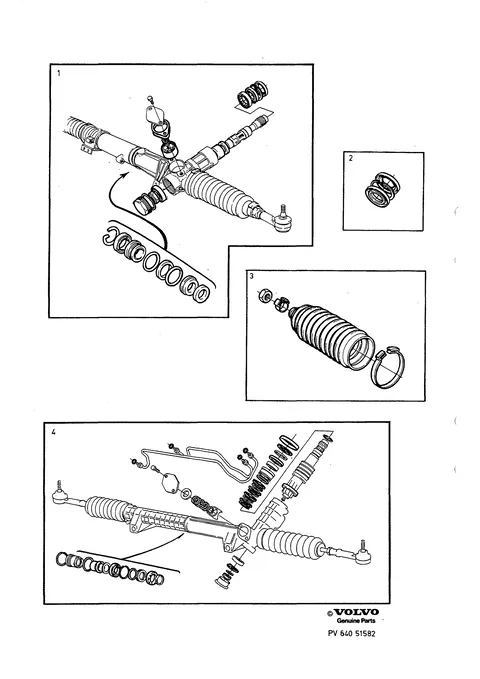 Repair kits steering gear