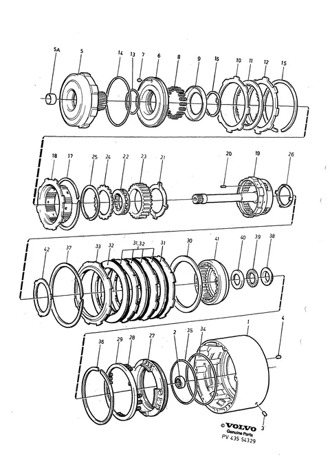 Automatic gearbox planet gear housing overdrive