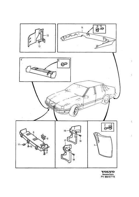 Cover plates, air guides, mudflaps