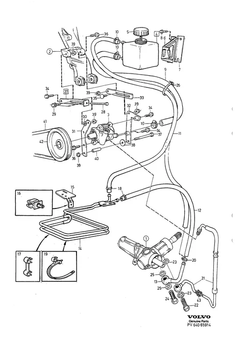 Pump power steering