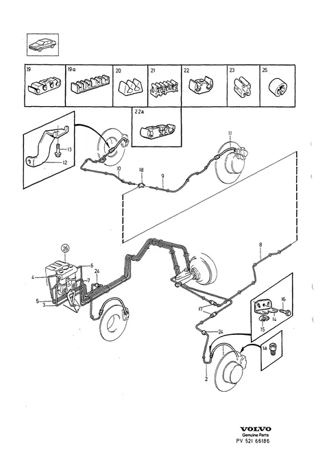 Brake pipes with fittings
