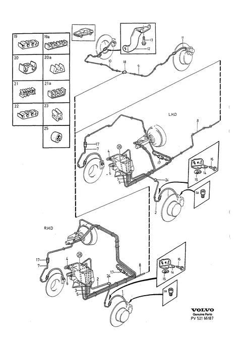 Brake pipes with fittings