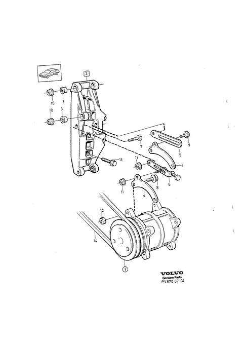 Compressor compressor mountings compressor drive