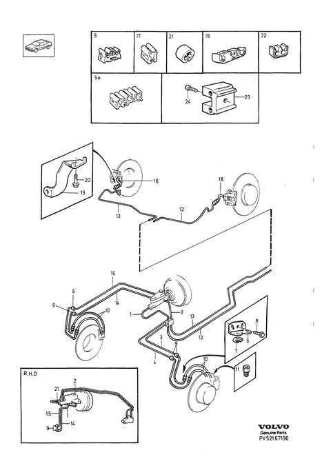 Brake pipes with fittings