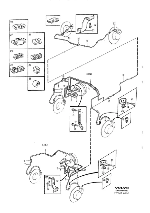 Brake pipes with fittings