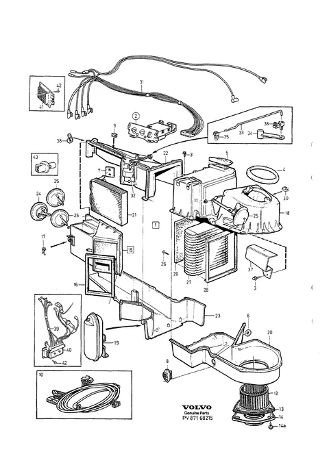 Heater unit with atc (auto. temp. control)