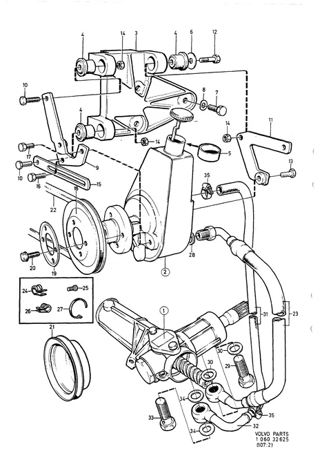 Pump servostyrning