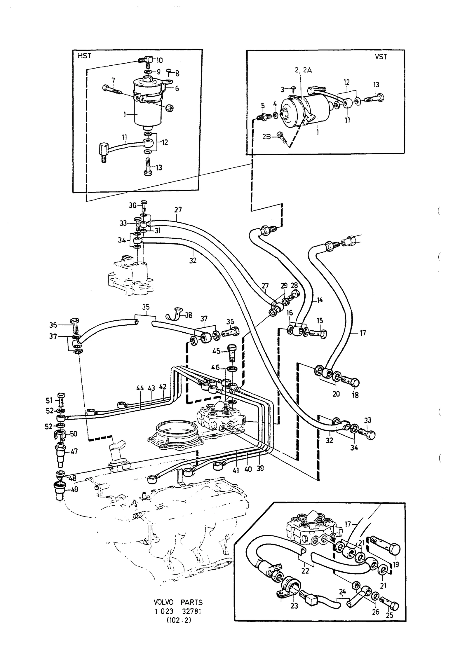 INSPRUTARE MED BRÄNSLERÖR MOTOR, BRÄNSLEFILTER
