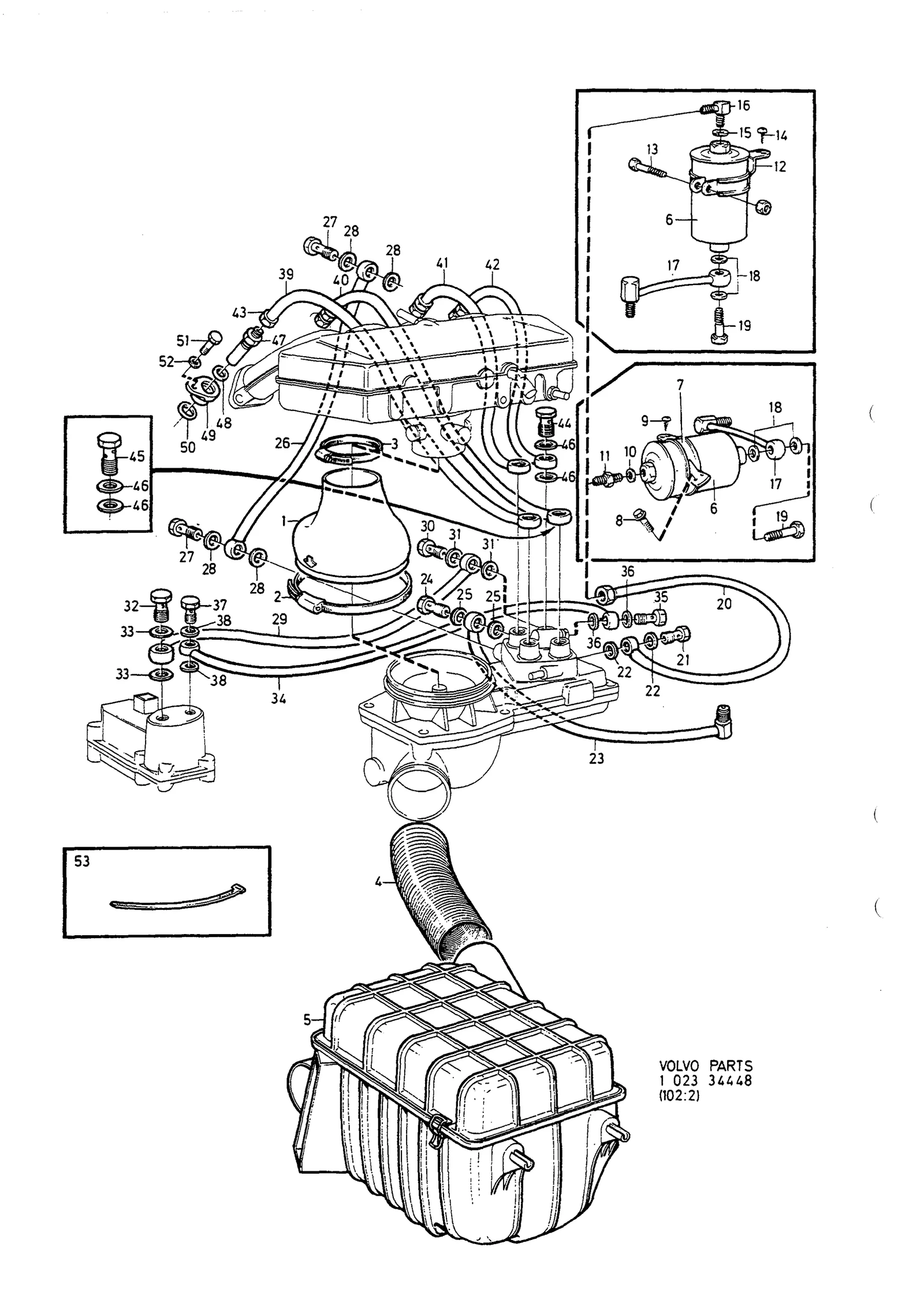 INSPRUTARE MED BRÄNSLERÖR MOTOR, BRÄNSLEFILTER