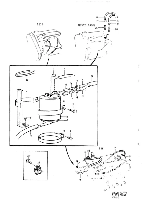 Kohlefilter mit einbauteilen