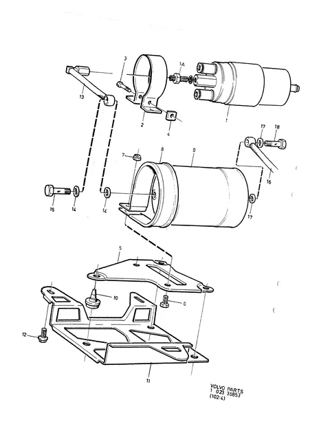 Kraftstoffpumpe mit einbauteilen