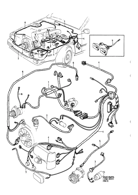 Kabelbaum, kabelkanal motorraum
