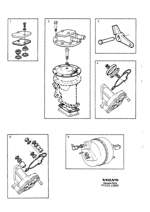 Reparationssats vakuumpump servocylinder