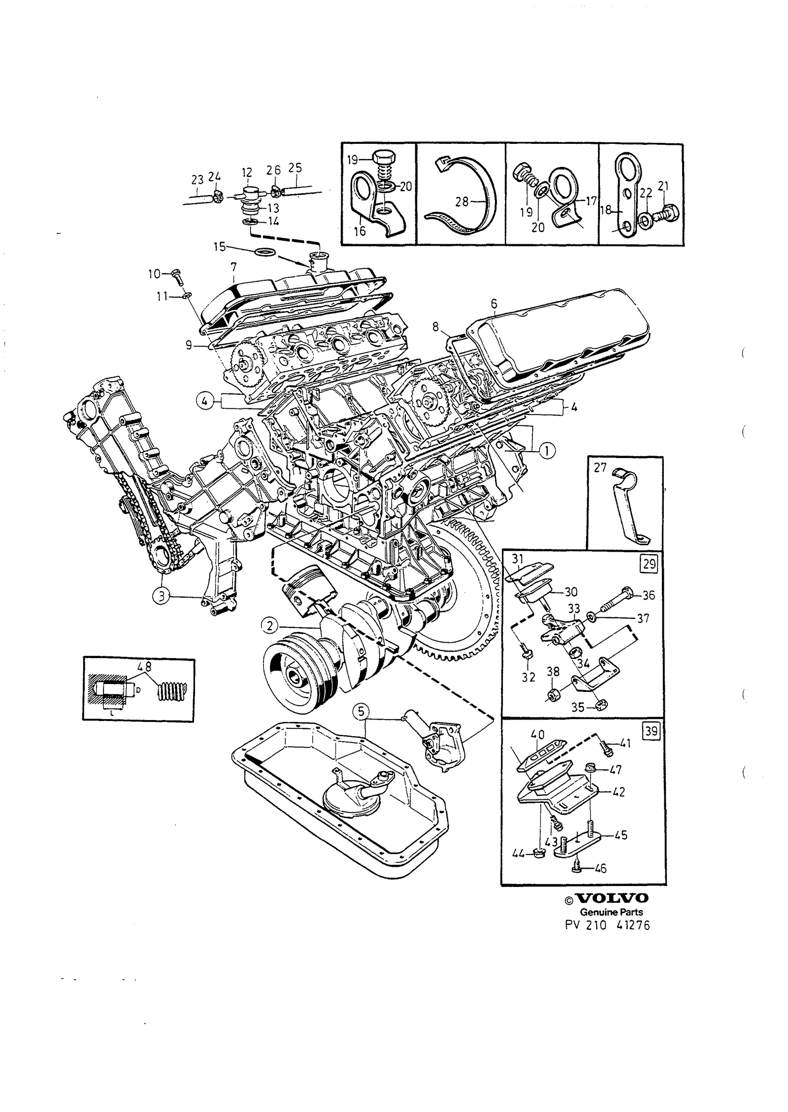 MOTOR MED MONTERINGSDETALJER