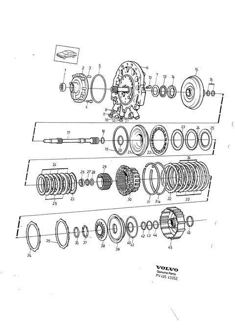 Automatväxellåda, pump-kopplingshus