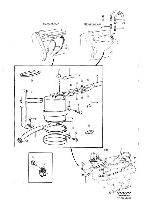 Kohlefilter mit einbauteilen
