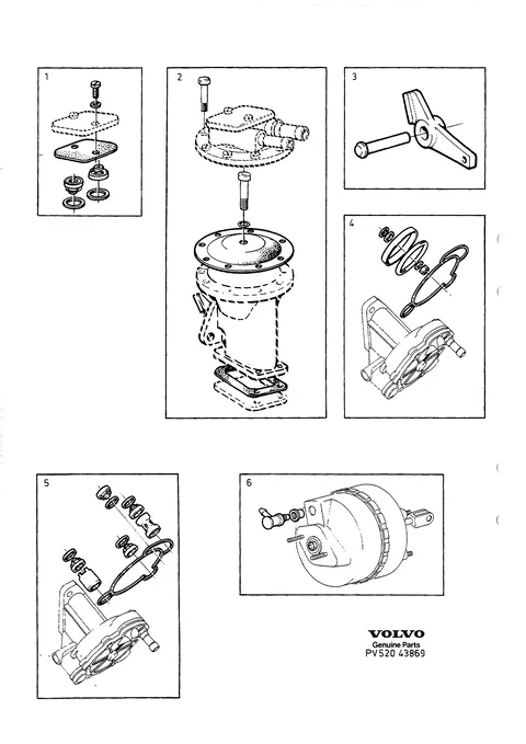 Reparationssats vakuumpump servocylinder