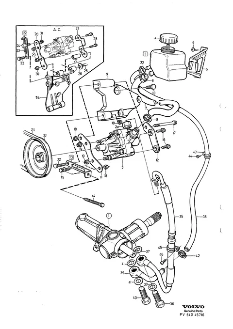 Pump servostyrning