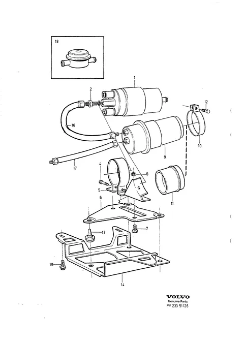 Kraftstoffpumpe mit einbauteilen