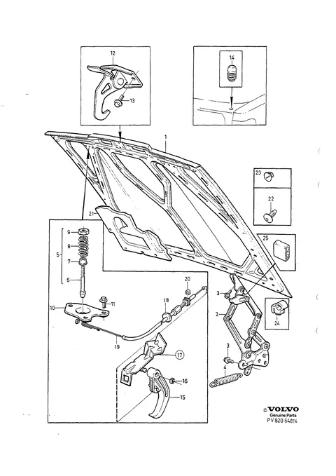 Motorhaube haubenverriegelung