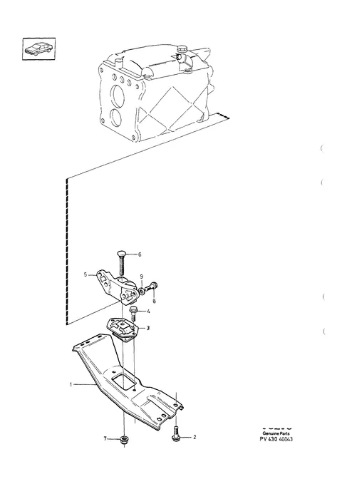 Gearbox mounting M46