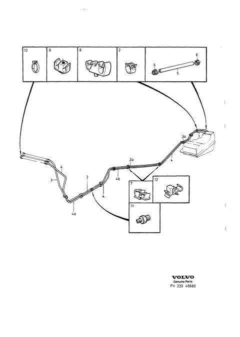 Fuel pipes from tank to engine