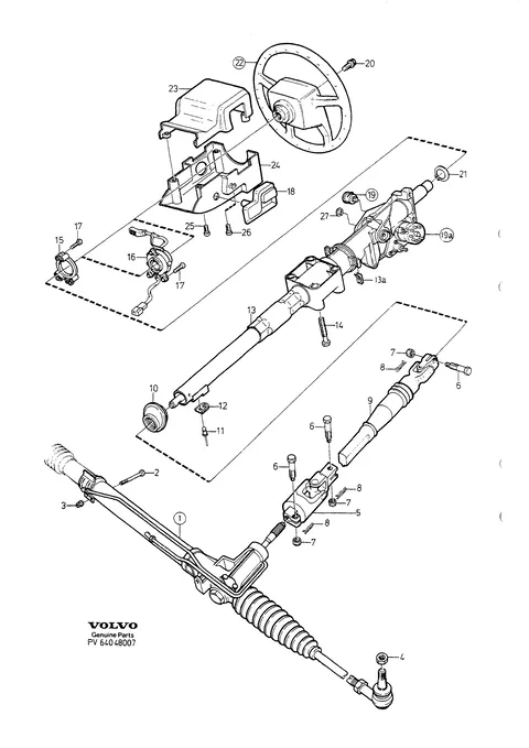 Steering steering gear steering shaft