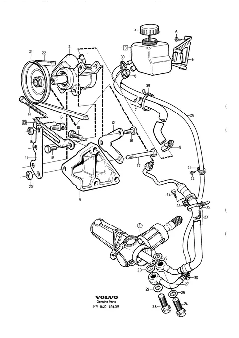 Pump power steering