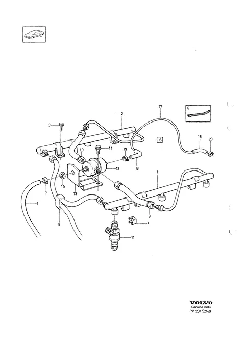 Fuel pressure pipes with fittings