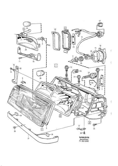 Headlamps without beam adjustment