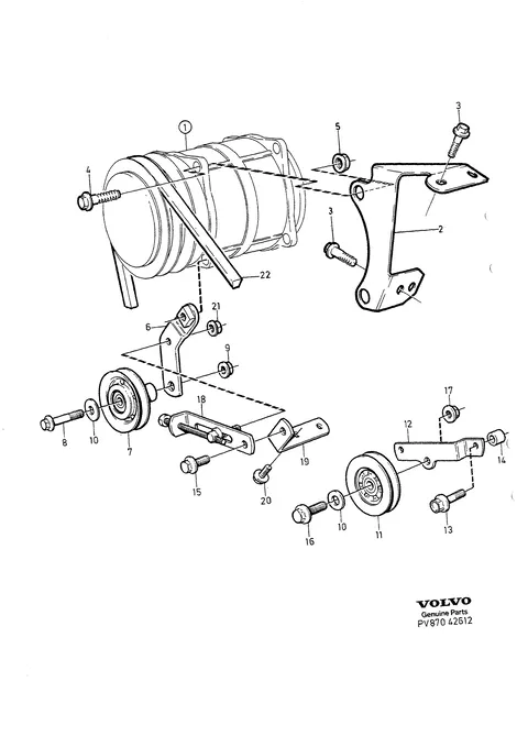 Compressor, compressor mountings, compressor drive