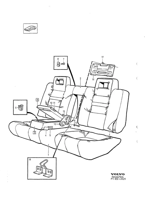 Rear seat