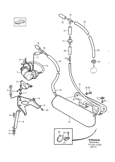 Vacuum pump and reservoir