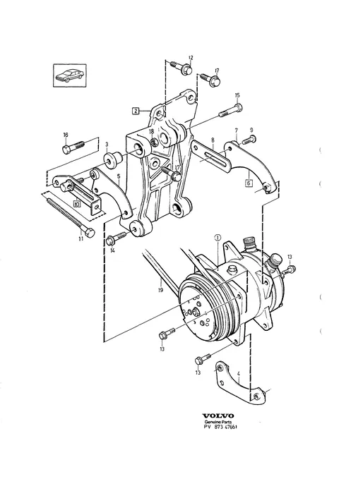 Compressor compressor mountings compressor drive