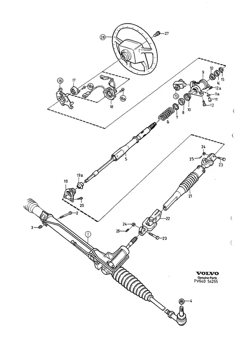 Steering steering gear steering shaft