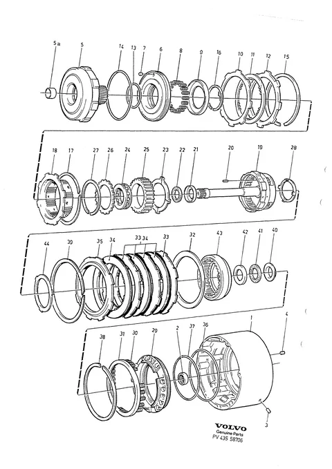 Automatic gearbox planet gear housing overdrive
