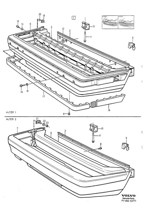 Rear bumper