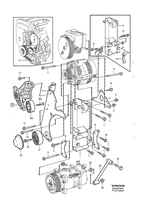 Auxiliary aggregate suspension