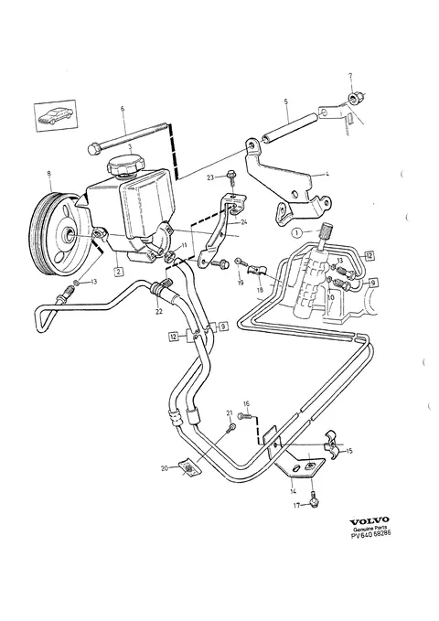 Pump power steering