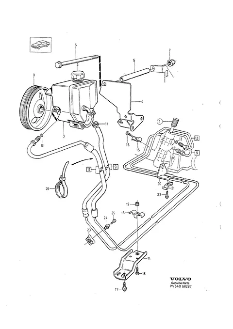 Pump power steering