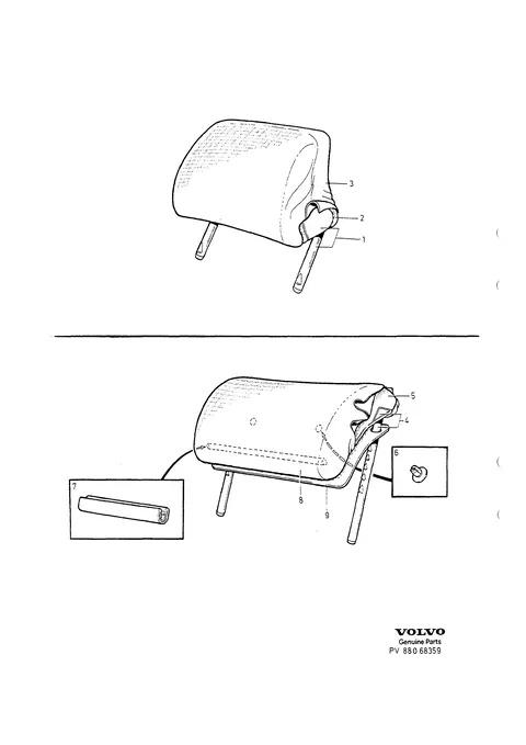 Rear head restraint