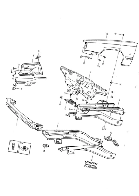Body frame front section