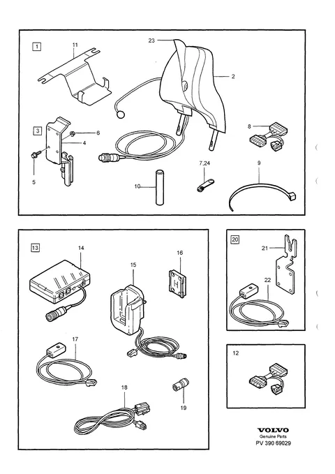 TÉLÉPHONE MOBILE, KIT MAINS LIBRES, PIÈCES DE MONTAGE