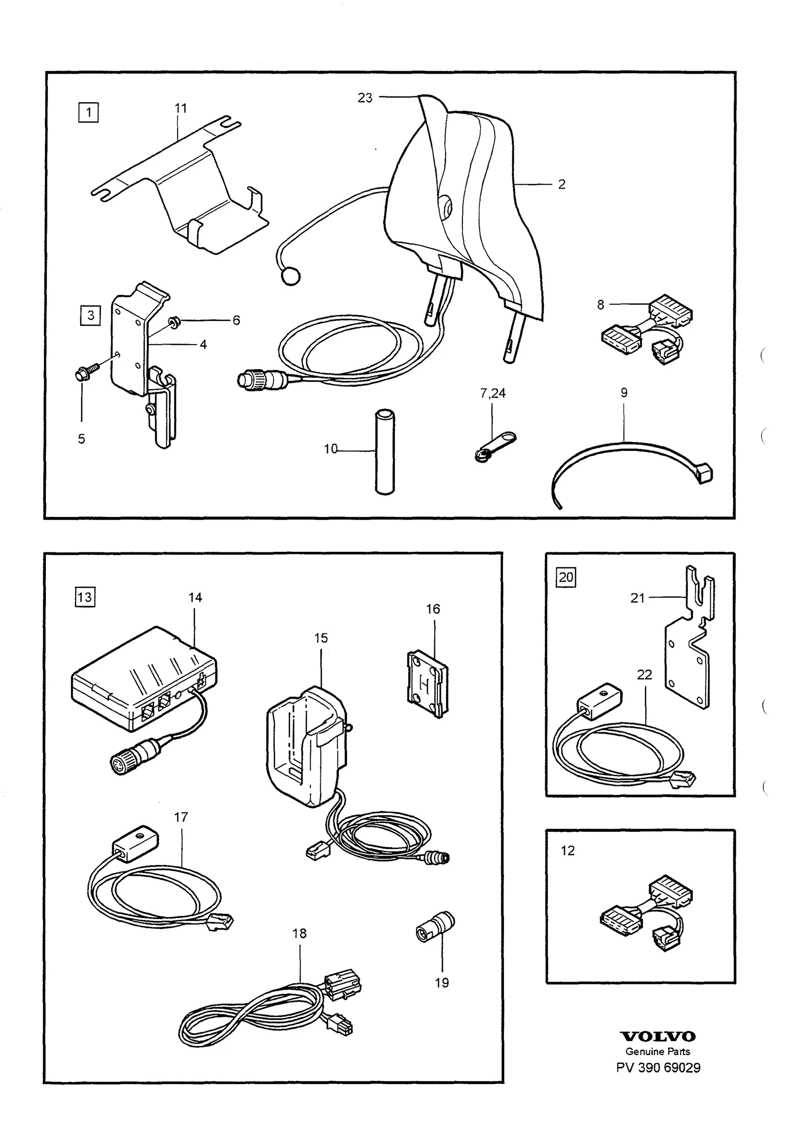 MOBILTELEFON HANDSFREE MONTERINGSDETALJER