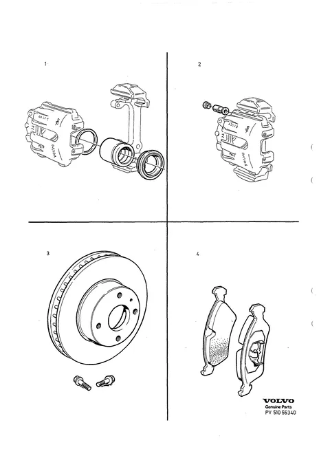 Jeux de reparation frein roue avant
