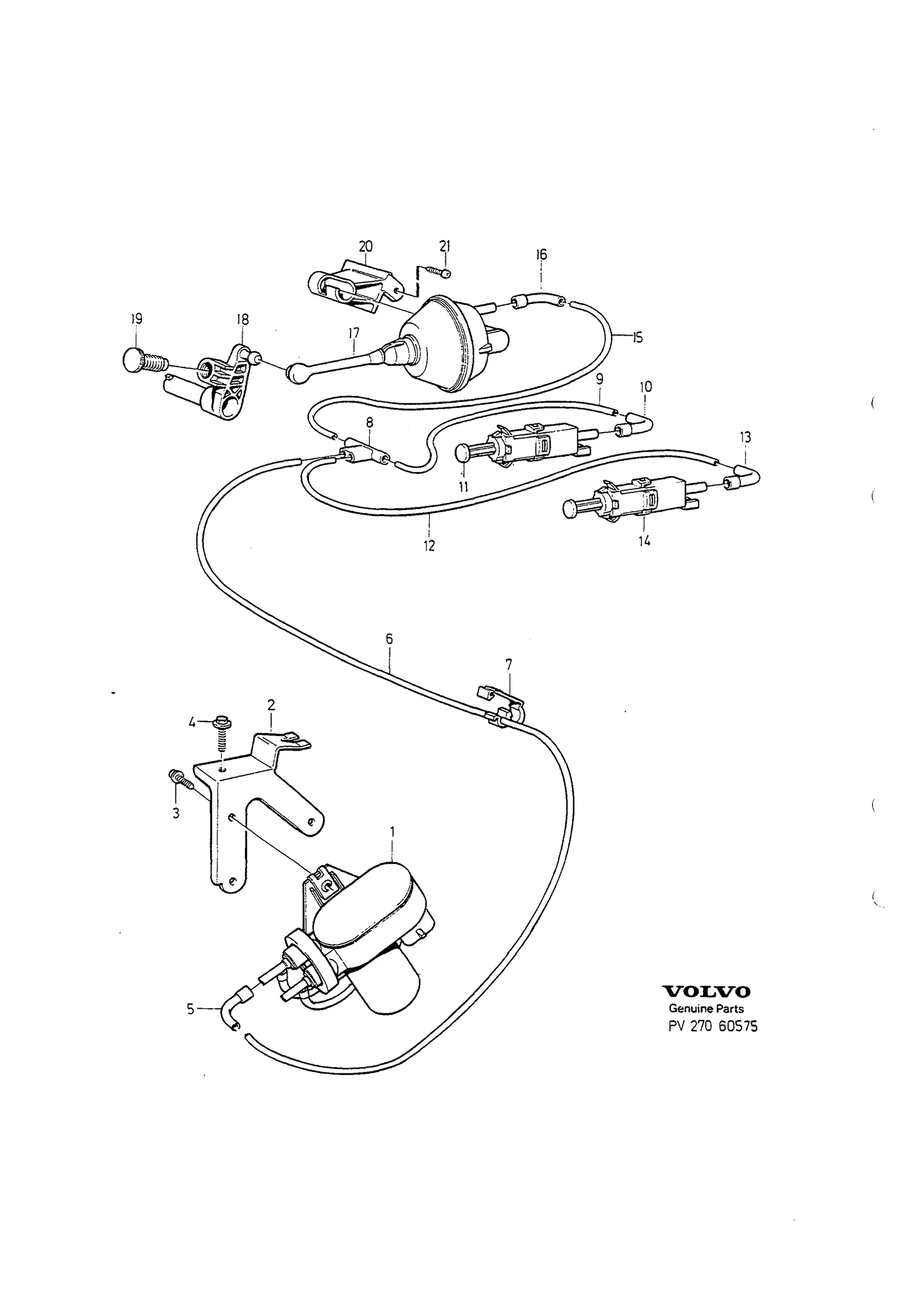 Regulateur de vitesse til Volvo 850 USA
